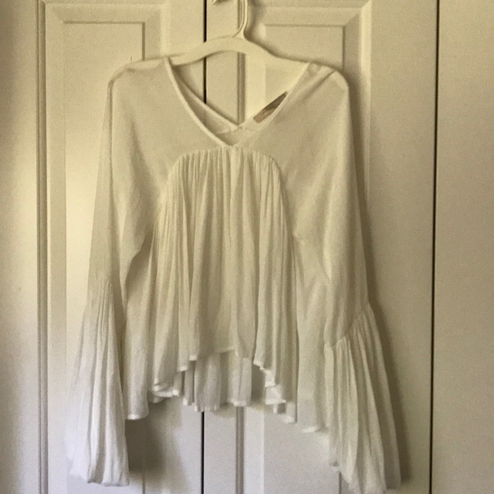 White peasant top